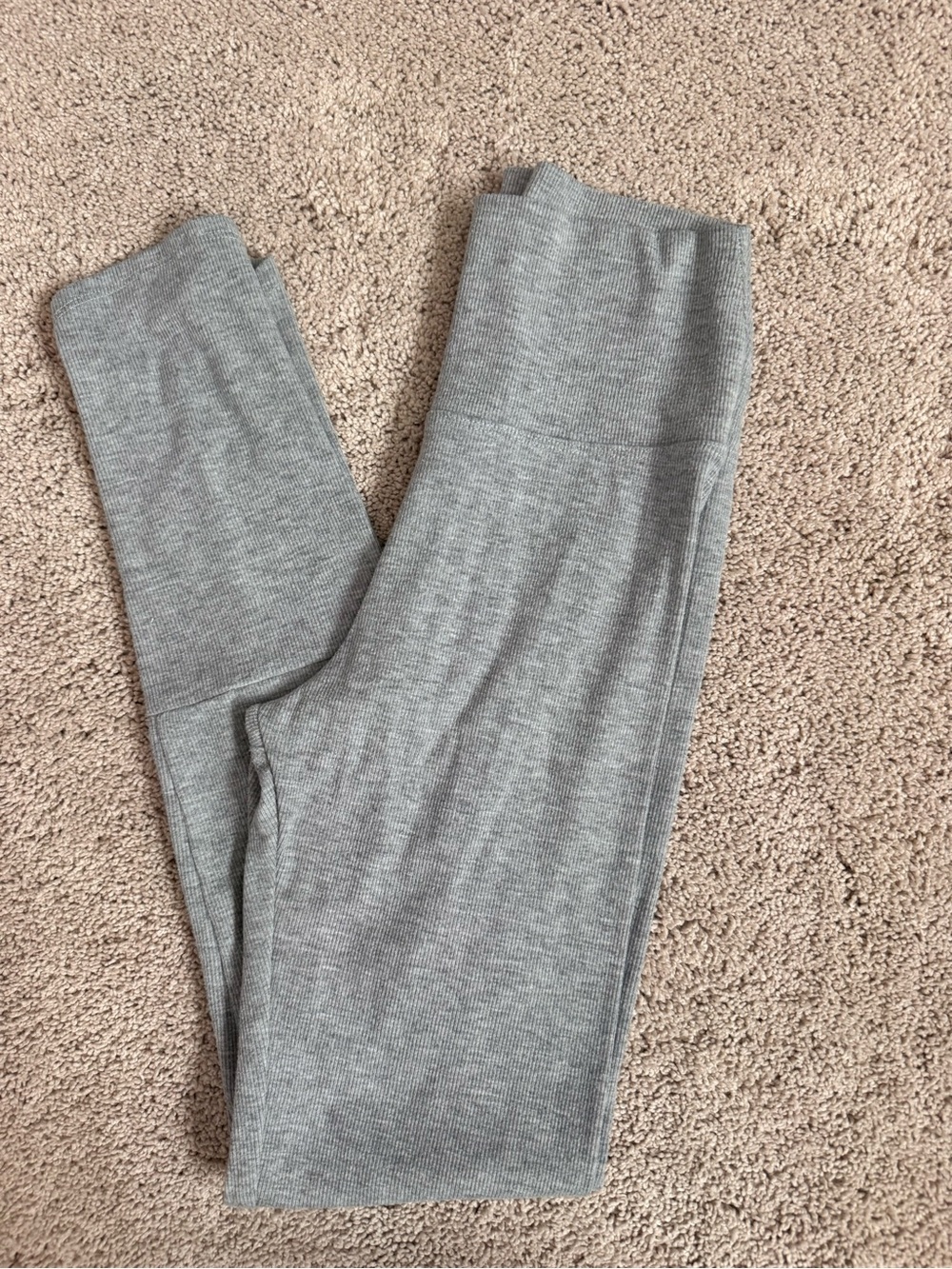 Joah Brown ribbed cotton leggings s/m